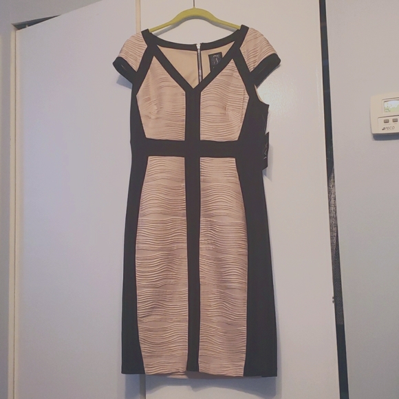 Jax pink black sparkle dress 10 NWT - Picture 1 of 4